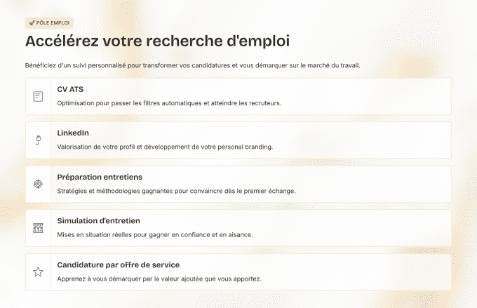 Adhésion tremplin vers la réussite
