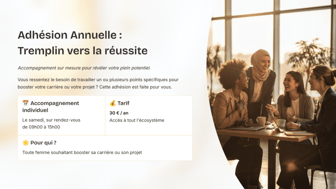 Adhésion tremplin vers la réussite