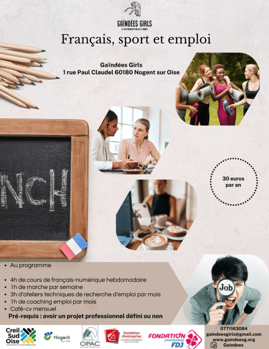 Adhésion annuelle : Cours de français-numérique