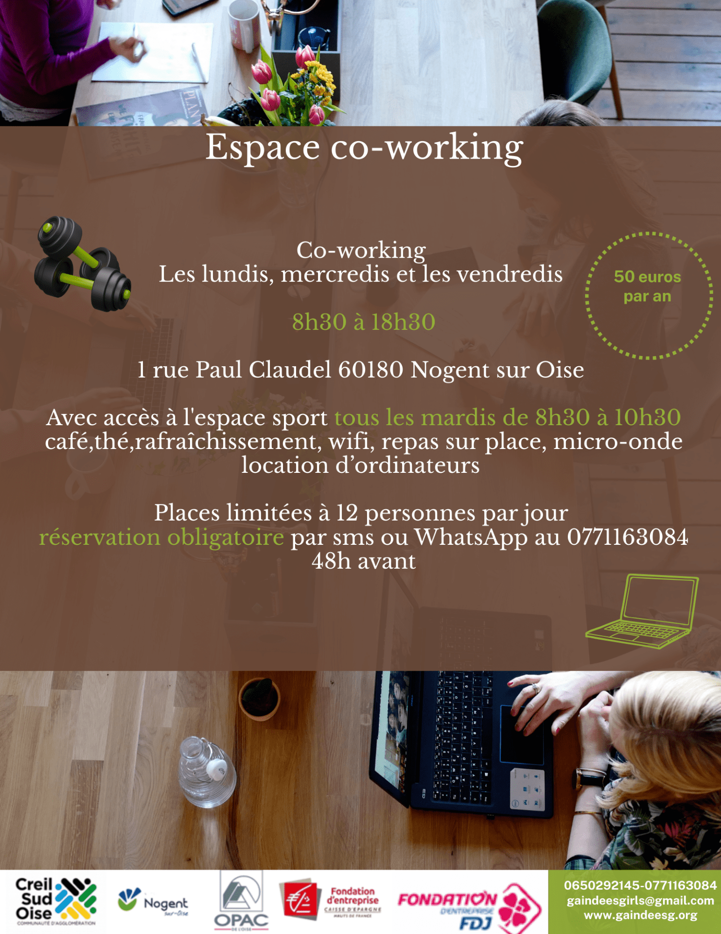 Adhésion annuelle Co-working