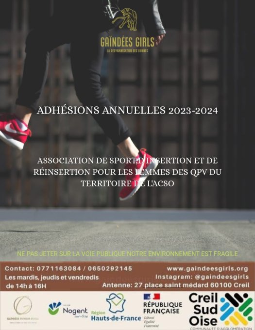 Adhésion annuelle QPV : Cours de français-numérique (femme en emploi ou en formation)