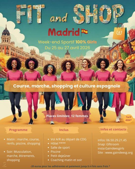 Week-end Fit and Shop à Madrid